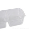 Transparent 3 Compartment Refrigerator Container Drawer Tray